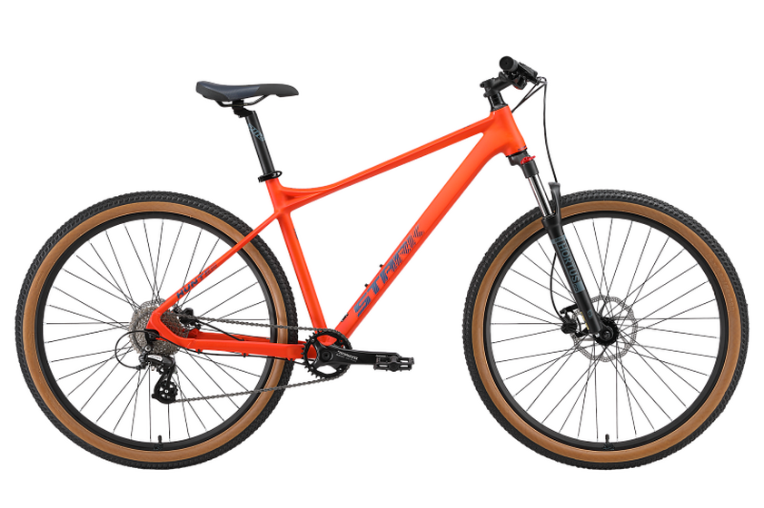 Велосипед Stark'25 Hunter 29.2 HD оранжевый матовый/грозовой L/19"