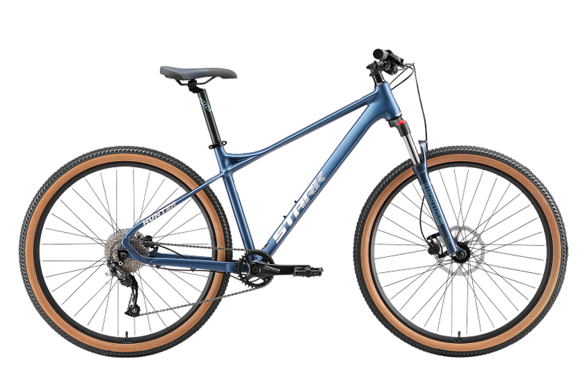 Велосипед Stark'25 Hunter 29.3 HD грозовой матовый/серебристый металлик L/19"
