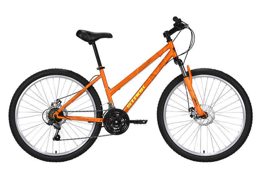 Велосипед Stark'22 Luna 26.1 D Steel оранжевый/желтый 18"