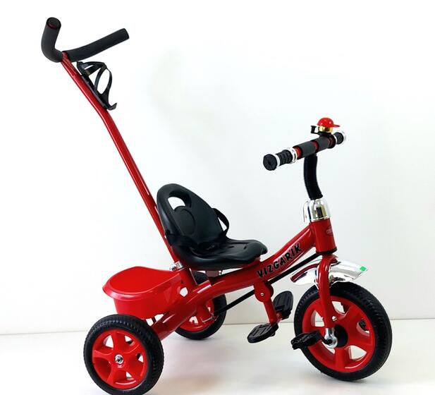 Велосипед трехколесный TM VIZGARIK XEL-107 красный KT-023  ( 5 шт в кор.)