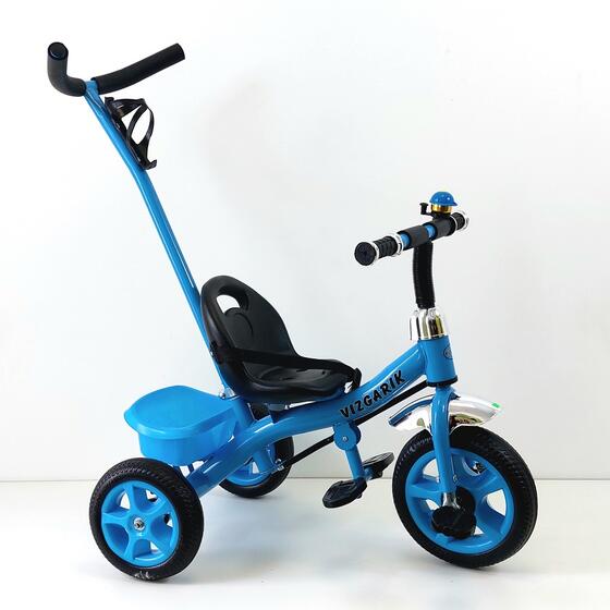 Велосипед трехколесный TM VIZGARIK XEL-107 синий KT-023  ( 5 шт в кор.)