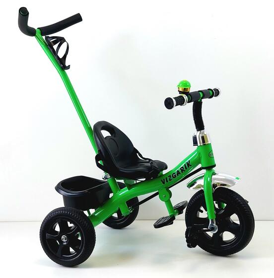 Велосипед трехколесный TM VIZGARIK XEL-107 зеленый KT-023  ( 5 шт в кор.)
