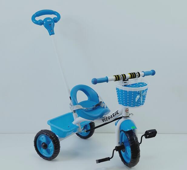 Велосипед трехколесный TM VIZGARIK XEL-568Т  синий  KT-014  ( 6 шт в кор.)