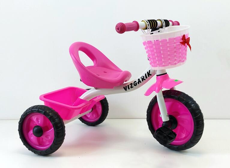 Велосипед трехколесный TM VIZGARIK XEL-578 розовый  KT-031  ( 6 шт в кор.)
