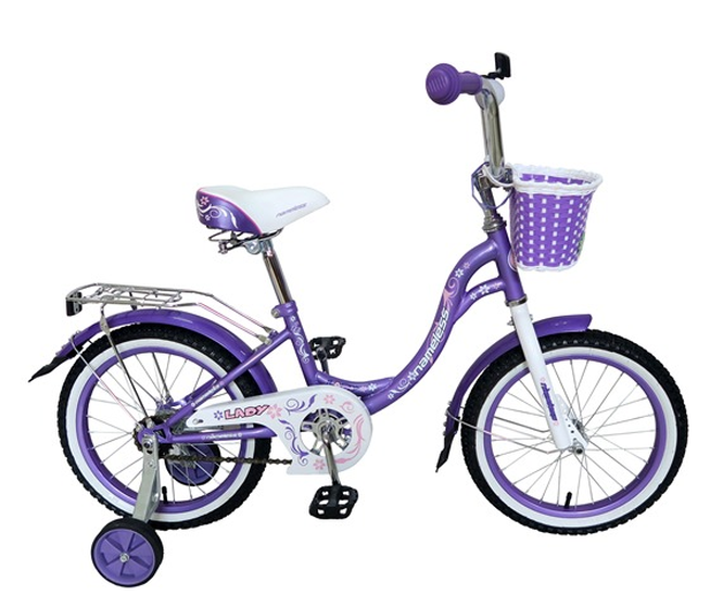 Велосипед 14 Nameless LADY фиолетовый/белый