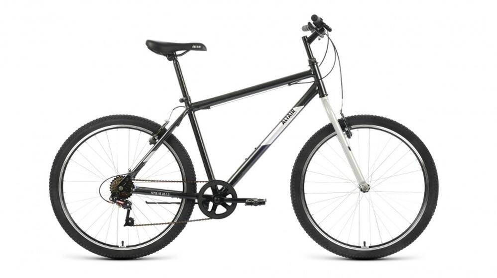Велосипед ALTAIR MTB HT 26 1.0 (26" 6 ск. рост 19") черный/серый, RBKT0MN66007
