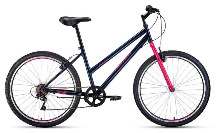 Велосипед ALTAIR MTB HT 26 low (26" 6 ск. рост. 17"), темно-синий/розовый, RBKT1M166006