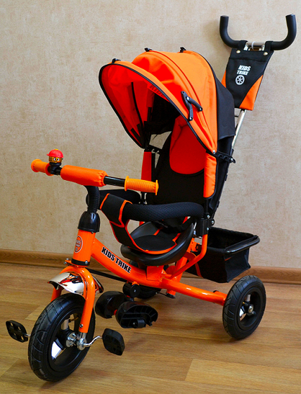 Велосипед трехколесный  для детей TM KIDS TRIKE, А12 оранжевый (Orange)