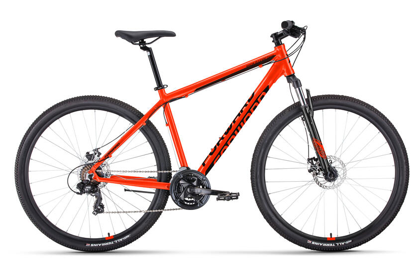 Велосипед FORWARD APACHE 29 2.0 D CLASSIC (29" 21 ск. рост. 17") 2022, красный/черный, RBK22FW29104
