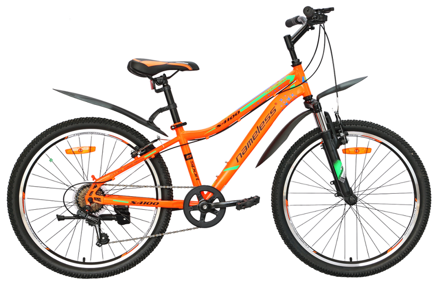 Велосипед 24" NAMELESS S4100 оранжевый/синий 13"