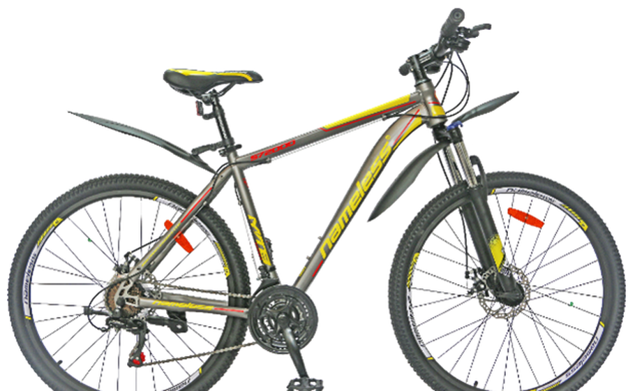 Велосипед 27,5" NAMELESS S7200D серый /оранжевый 19"