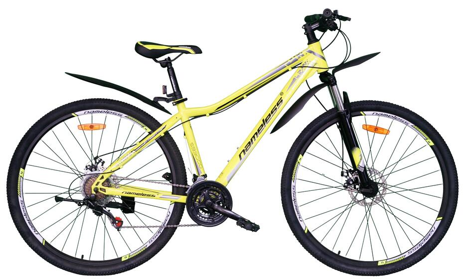 Велосипед 29" NAMELESS S9300D желтый/серый, 17"