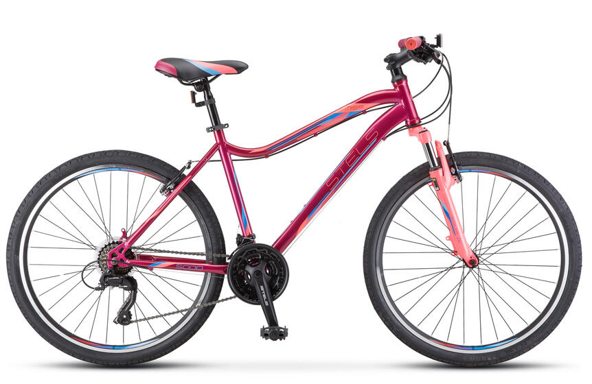 Велосипед Miss-5000 V 26"  (18" Вишневый/розовый), арт. К010