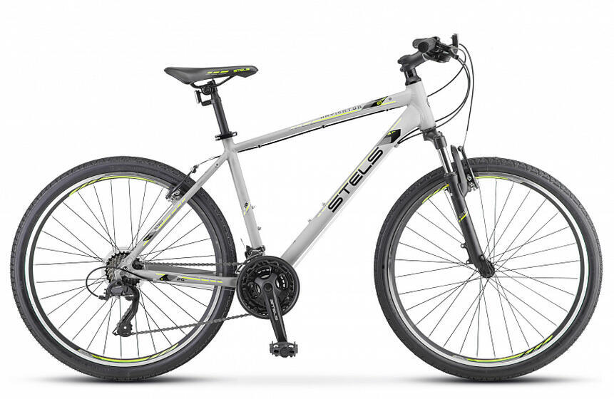 Велосипед Navigator 590 V 26" (20" Серый/салатовый), арт. K010 M
