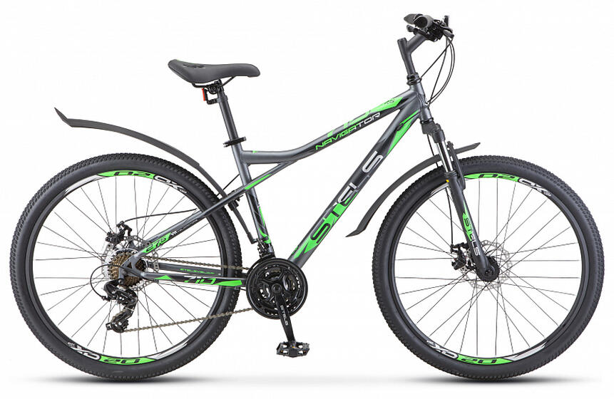 Велосипед Navigator 710 MD 27,5 (16" Антрацитовый/зелёный/чёрный), арт. V020