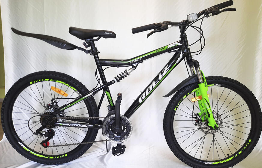Велосипед  ROLIZ 24-216-2 черно-зеленый