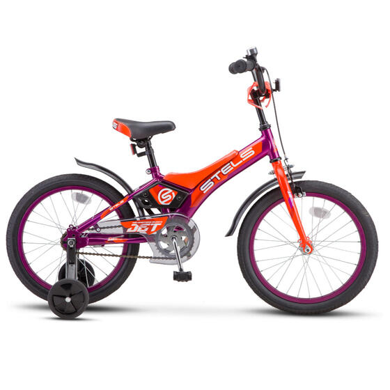 Велосипед 14" Jet ( 8,5"Фиолетовый/оранжевый) арт.Z010