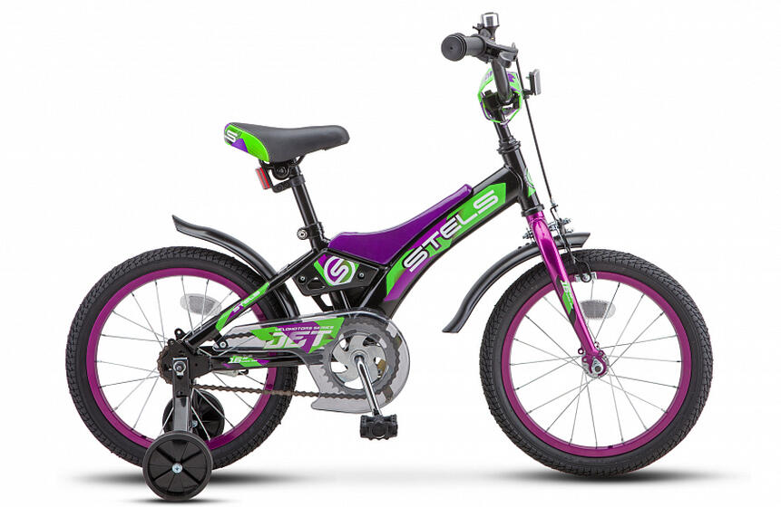 Велосипед 16" Jet ( 9" Черный/фиолетовый) арт.Z010
