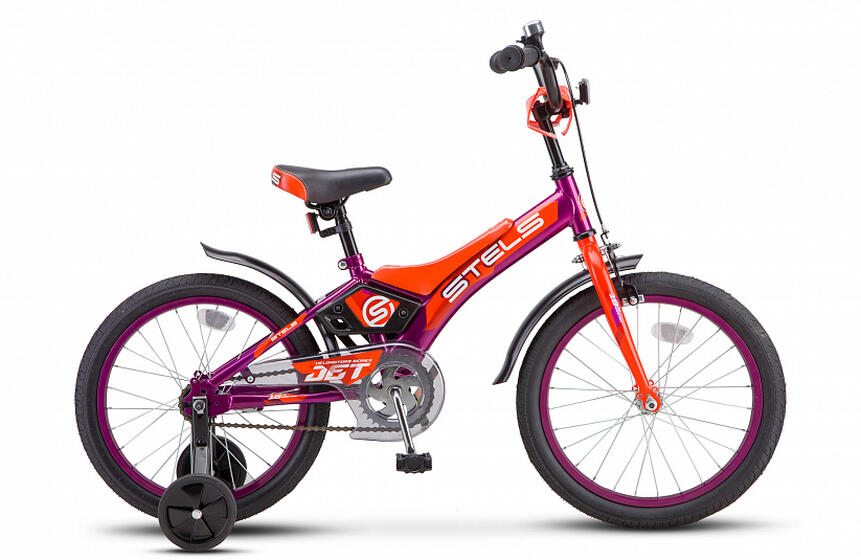 Велосипед 18" Jet (10" Фиолетовый/оранжевый), арт. Z010