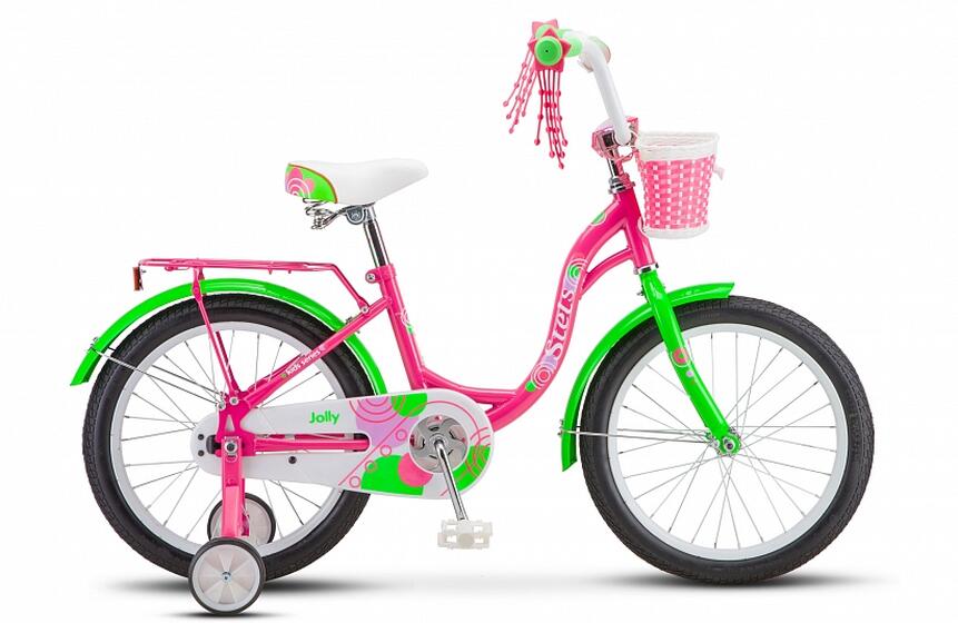 Велосипед 18" Jolly 18" V010 (11" Пурпурный/зелёный), арт. V010