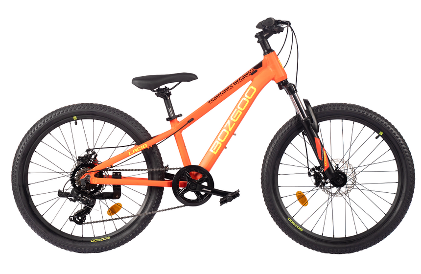 Велосипед 24" BOZGOO Lacio (10,5" neoncarrot/yellow)