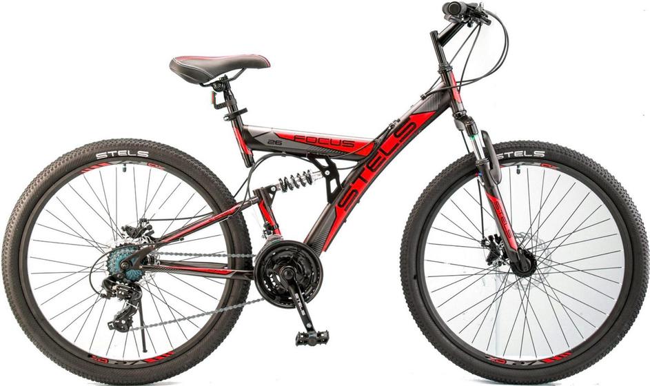 Велосипед Focus MD 21 скор. 26"Черный/красный арт.V010
