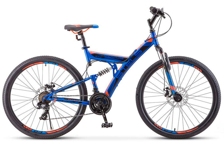 Велосипед Focus MD 21 скор.27,5 (19" Синий/неоновый_красный арт.V010