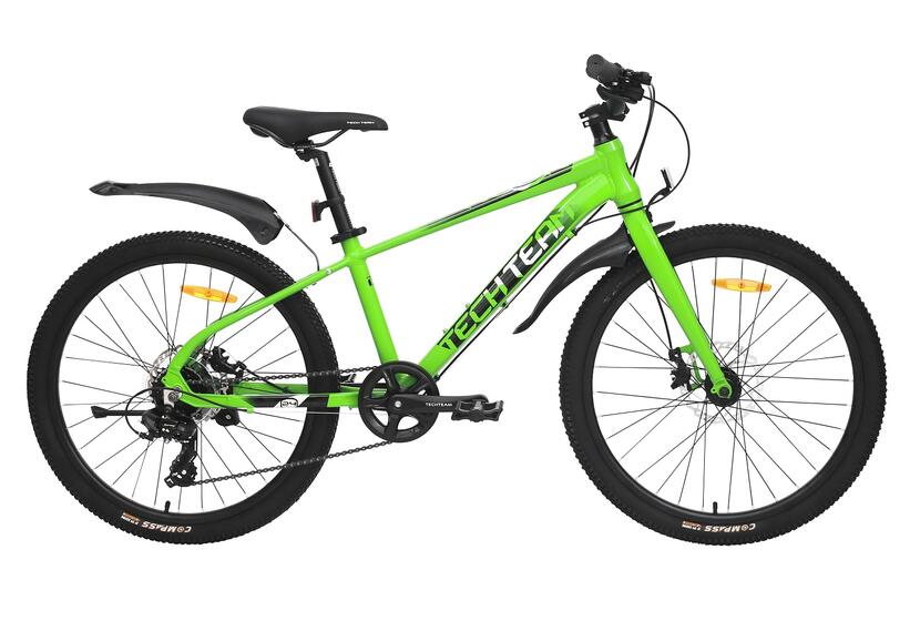 Велосипед Tech Team Neon 24"х 13" зеленый 2024