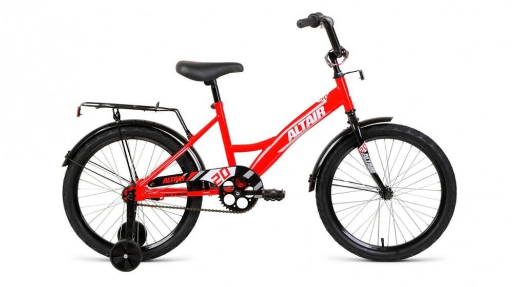 Велосипед ALTAIR KIDS 20 (20" 1 ск. рост. 13")  красный/серебристый,
