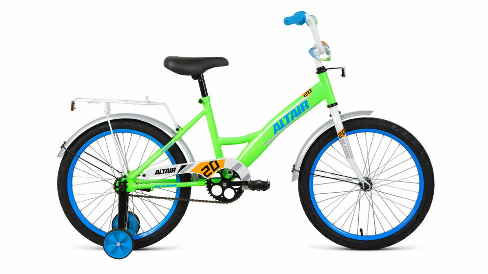 Велосипед ALTAIR KIDS 20 (20" 1 ск. рост 13") , ярко-зеленый/синий,
