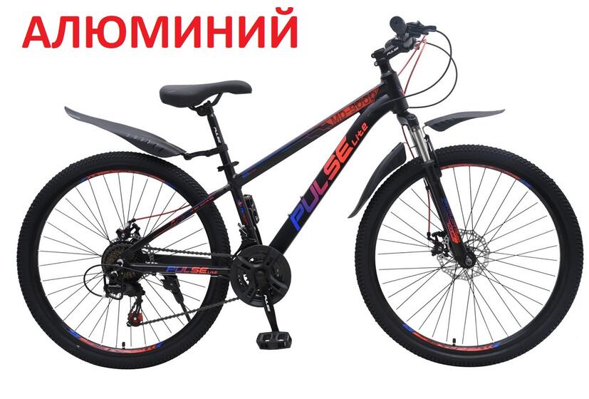 Велосипед 26" Pulse Lite MD-5000-31, черный/сине/красный