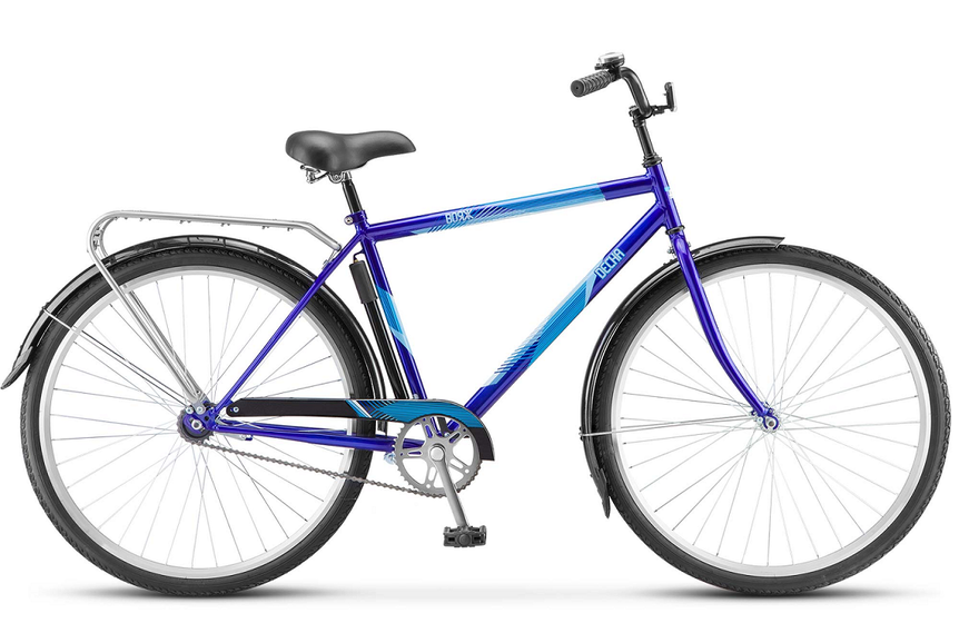 Велосипед Десна Вояж  Gent 28"  Синий  арт. Z010 без корзины
