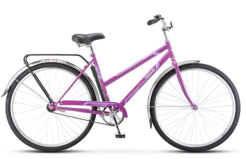 Велосипед Десна Вояж  Lady 28" Фиолетовый арт.Z010 без корзины