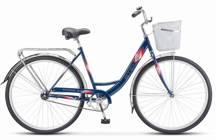Велосипед Navigator 345 20" синий арт.Z011 с корзиной внутри