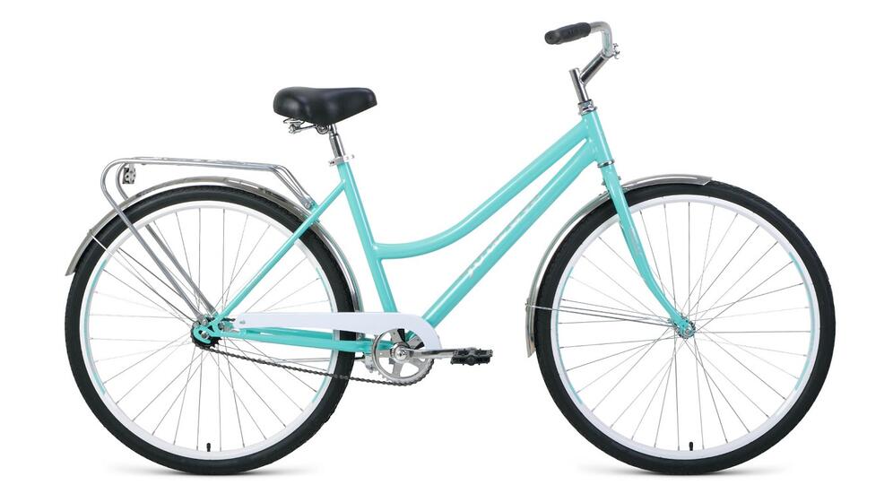Велосипед FORWARD TALICA 28 1.0 (28" 1 ск. рост 19"), мятный/белый, RBKW1C181005