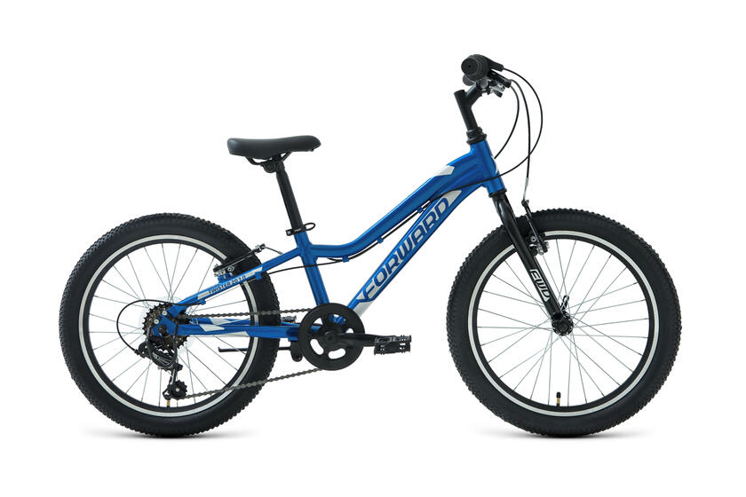 Велосипед FORWARD TWISTER 20 1.0(20" 7 ск. рост 10") 2020-2021,синий/белый