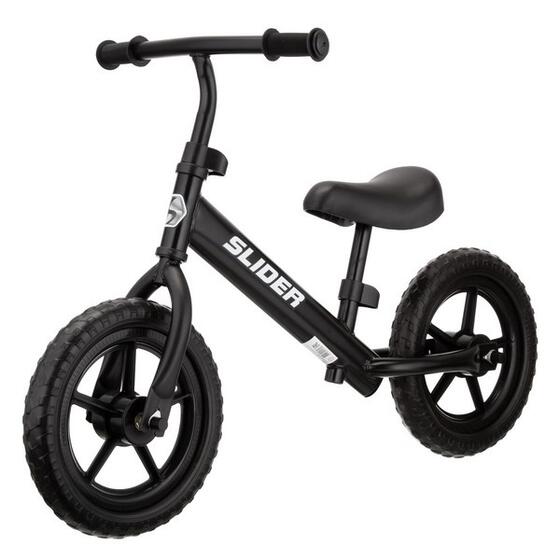 Беговел "Slider" пластик. колеса 12 дюймов,  порошковая покраска, черный DJ107BK