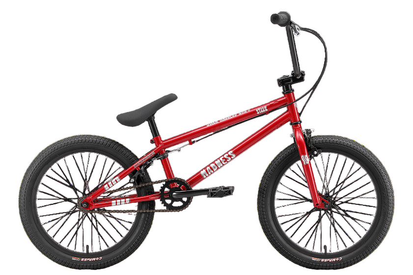 Велосипед Stark'24 Madness BMX 1 красный/серебртстый/черный