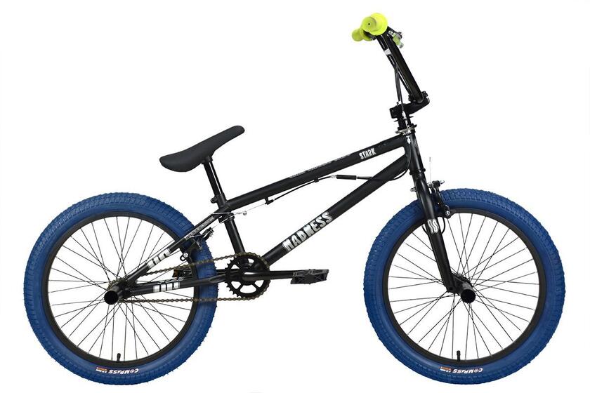 Велосипед Stark'24 Madness BMX 2 черный-матовый/серебристый/темно-синий