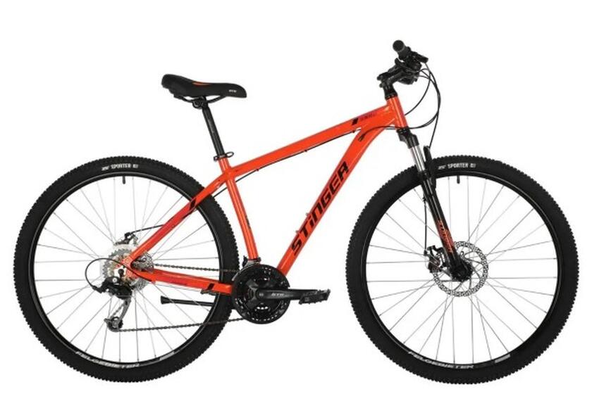 Велосипед Stinger 29" ELEMENT EVO оранжевый  ,алюминий,размер 22"