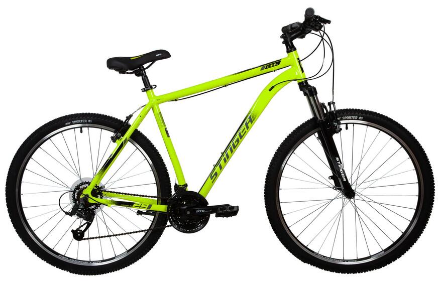 Велосипед Stinger 29" ELEMENT STD  зеленый ,алюминий,размер 18" MICROSHIFT
