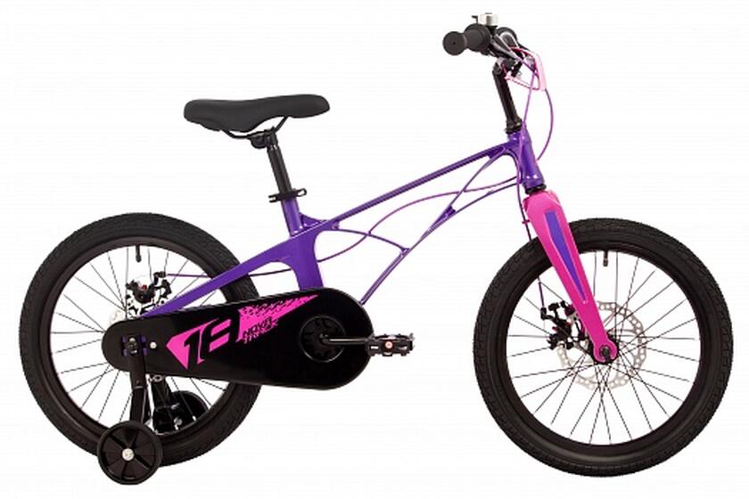 Велосипед NOVATRACK 18" Blast фиолетов, магнезиевая рама,полн. защ.цепи, диск.тормоз, короткие крыл.
