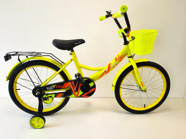 Велосипед двухколесный детский ТМ Riki-Tiki , модель BORDO , диаметр колеса 14", желтый