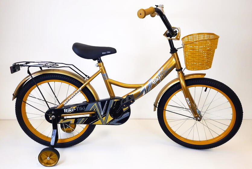 Велосипед двухколесный детский ТМ Riki-Tiki , модель BORDO , диаметр колеса 14", золотой