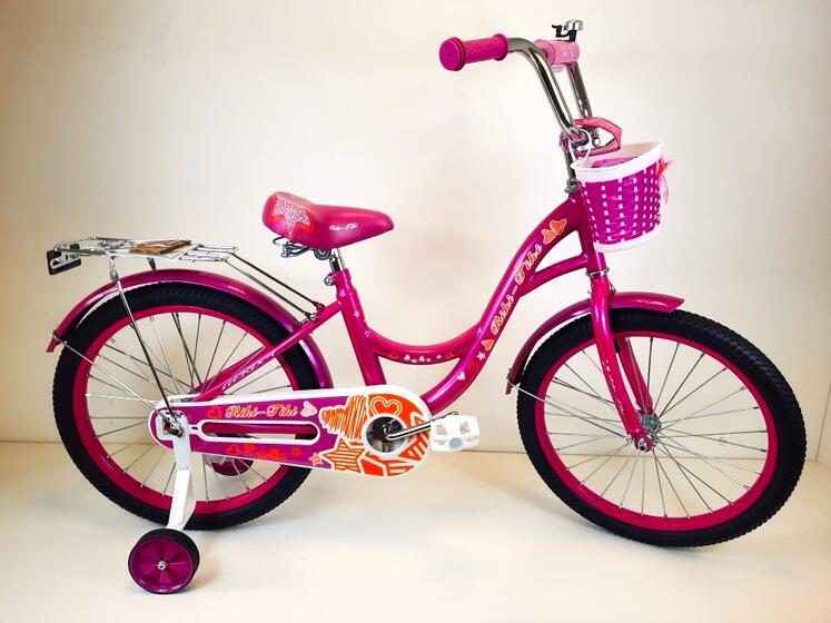 Велосипед двухколесный детский ТМ Riki-Tiki , модель GERDA , диаметр колеса 16S", малиновый