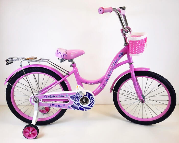 Велосипед двухколесный детский ТМ Riki-Tiki , модель GERDA , диаметр колеса 20", розовый