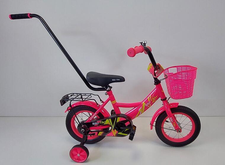 Велосипед двухколесный детский ТМ Riki-Tiki , модель BORDO , диаметр колеса 12", розовый