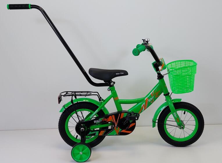 Велосипед двухколесный детский ТМ Riki-Tiki , модель BORDO , диаметр колеса 12", зеленый