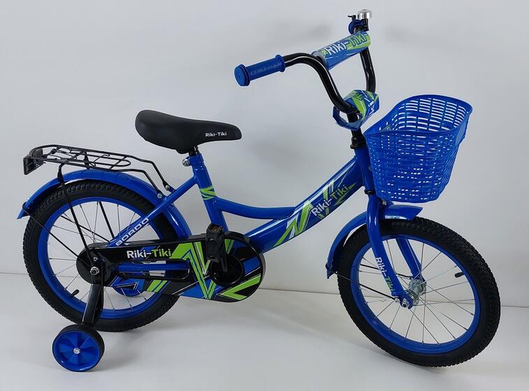 Велосипед двухколесный детский ТМ Riki-Tiki , модель BORDO , диаметр колеса 14", синий
