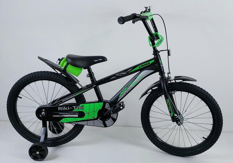 Велосипед двухколесный детский ТМ Riki-Tiki , модель CROSS , диаметр колеса 16", черный